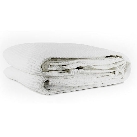 waffle blanket in white background