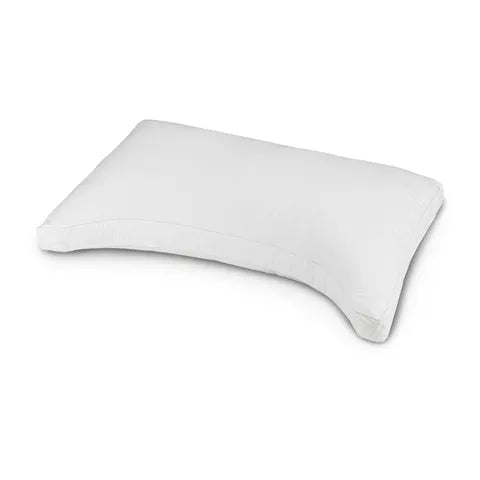 White arch support pillow on a white background