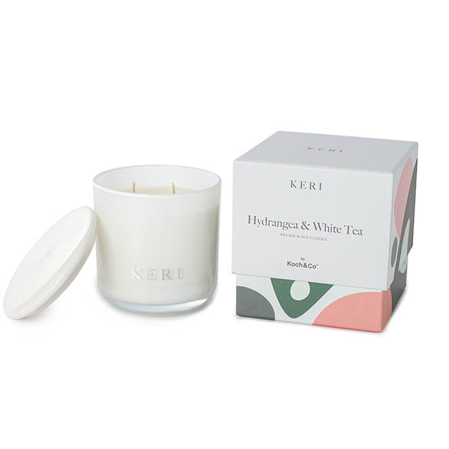 Hydrangea and White Tea Soy Candle
