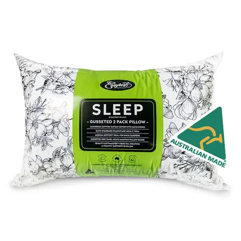 Sleep Gusseted Medium Twin Pack Pillows