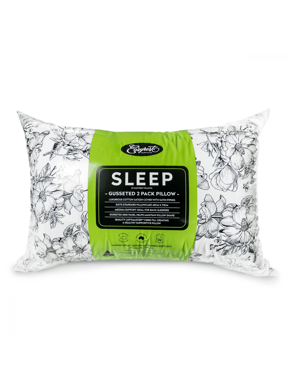 Easy rest top back pillow