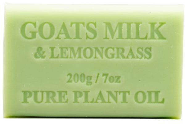 Goats milk and lemongrass soap