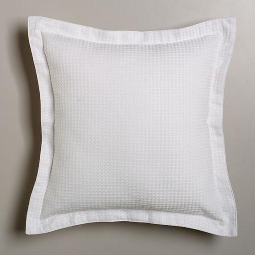 Ascot white square pillowcase