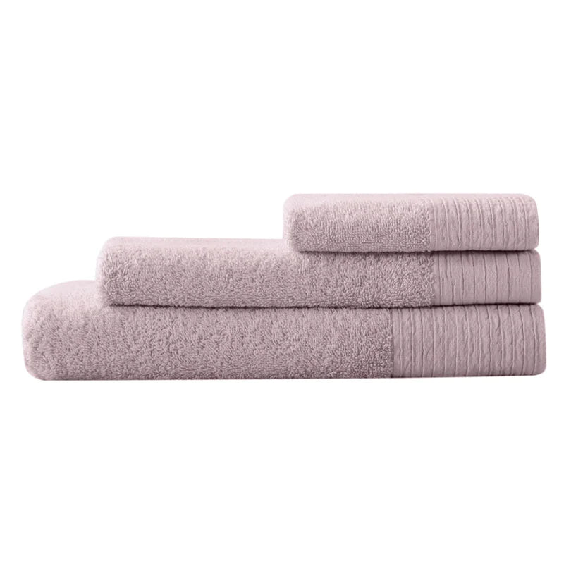 Organic Cotton Lilac Bath Towels